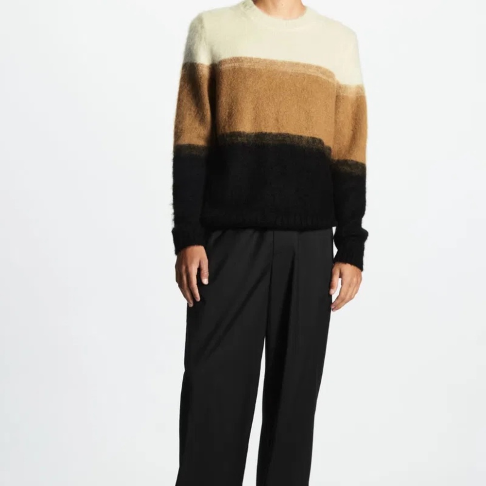 COS Men's Sweater - Black, Brown, Cream